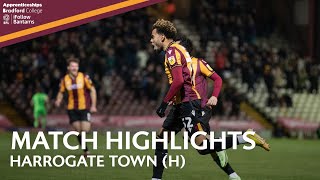 MATCH HIGHLIGHTS: Bradford City v Harrogate Town