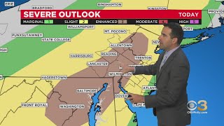Philadelphia Weather: Strong Storm Chance Tuesday