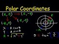 Polar Coordinates Basic Introduction, Conversion to Rectangular, How to Plot Points, Negative R Valu