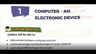 Class 2 - Computer - Chapter 1 - Computer An Electronic Device - Part 2