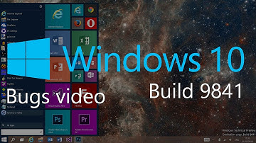 WINDOWS 10: Build 9841 bugs video
