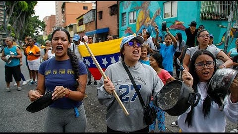 Tensión en Venezuela: miles de personas se rebelan contra el resultado electoral