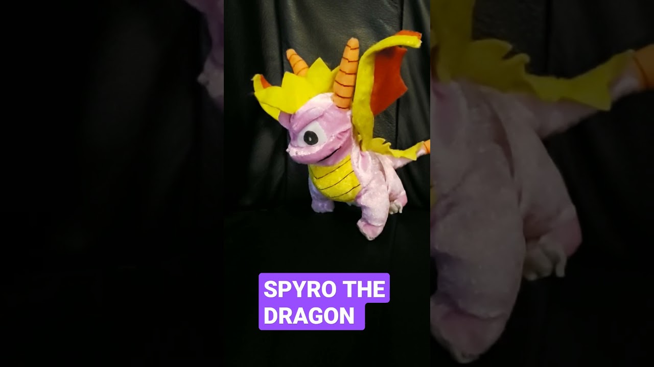 vintage Spyro the Dragon plush 