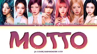 Download lagu [AI COVER] BABYMONSTER 'Motto' x ORIGINAL by ITZY (color coded easy lyrics) 