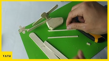 Chế tạo trực thăng bằng gỗ | How To Make Helicopter DIY | Tatu Banana