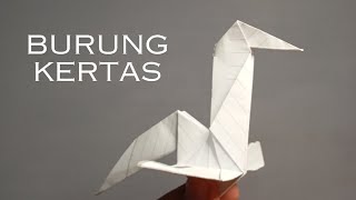 cara membuat burung dari kertas