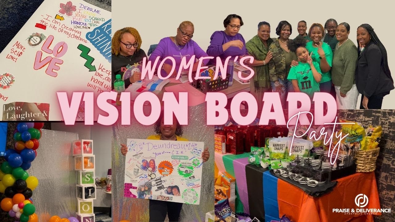Women's Vision Board PartyColor Themed Party YouTube