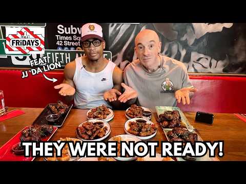 TGI FRIDAYS 'BOTTOMLESS CHICKEN' CHALLENGE | FEAT @JjdaLionTv