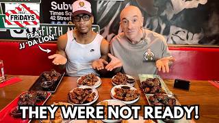 TGI FRIDAYS 'BOTTOMLESS CHICKEN' CHALLENGE | FEAT @JjdaLionTv