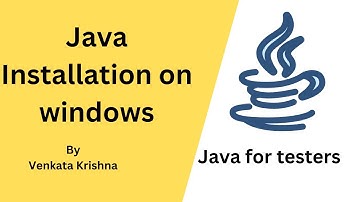 Core Java for Selenium - Java Installation