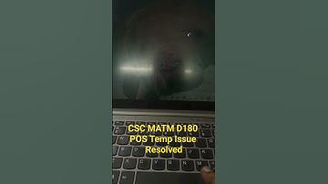 #csc MATM D180 POS Temp Issue resolved in just 20 Sec.