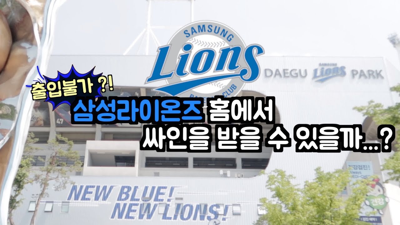 출입불가?! 삼성라이온즈 홈구장에서 싸인을 받을 수 있을까...?