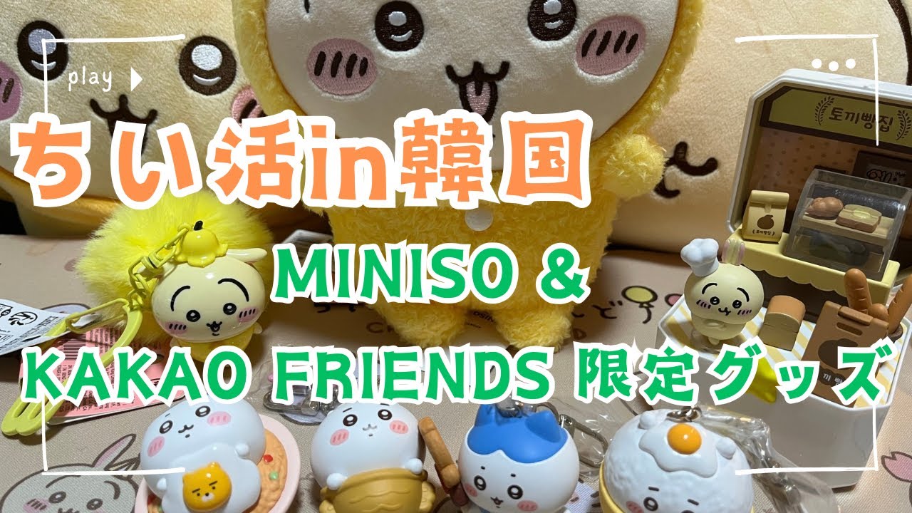 【ちい活 vlog】in 韓国 | ちいかわ限定グッズ | KAKAO FRIENDS | MINISO | 弘大 | 