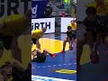 Down, but not out ⚡ Alex Dusjhebaev will pass the ball from wherever on the floor 🇪🇸