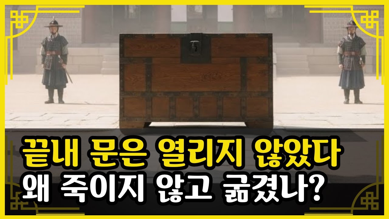 영조가 아들을 뒤주에 가둔 진짜 이유, 뒤주 속 8일, 아버지에게 버림받은 왕자의 마지막 편지 #한국사 #시니어역사 #역사이야기 ...