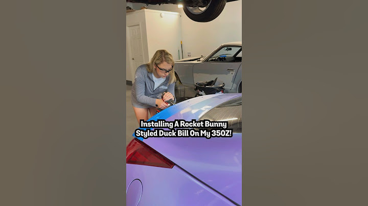Installing A Rocket Bunny Bolt-On Duck Bill Spoiler On My 350z!