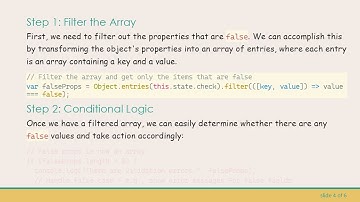 Understanding ReactJS Arrays: How to Check for True/False Values in State