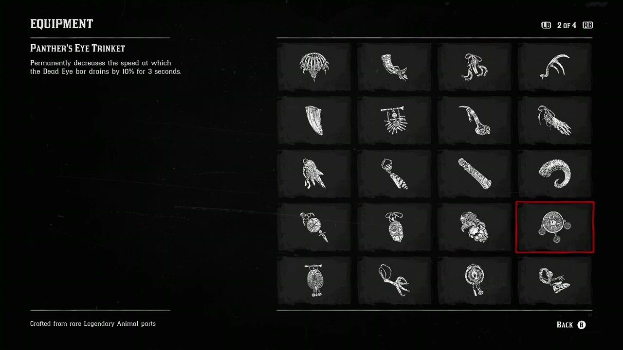 RDR2 ALL 77 Equipment Compendium
