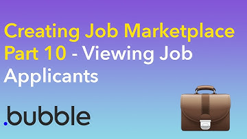 Create a Job Marketplace Pt 10 - Viewing Job Applicants Details [ Bubble.io Tutorial]
