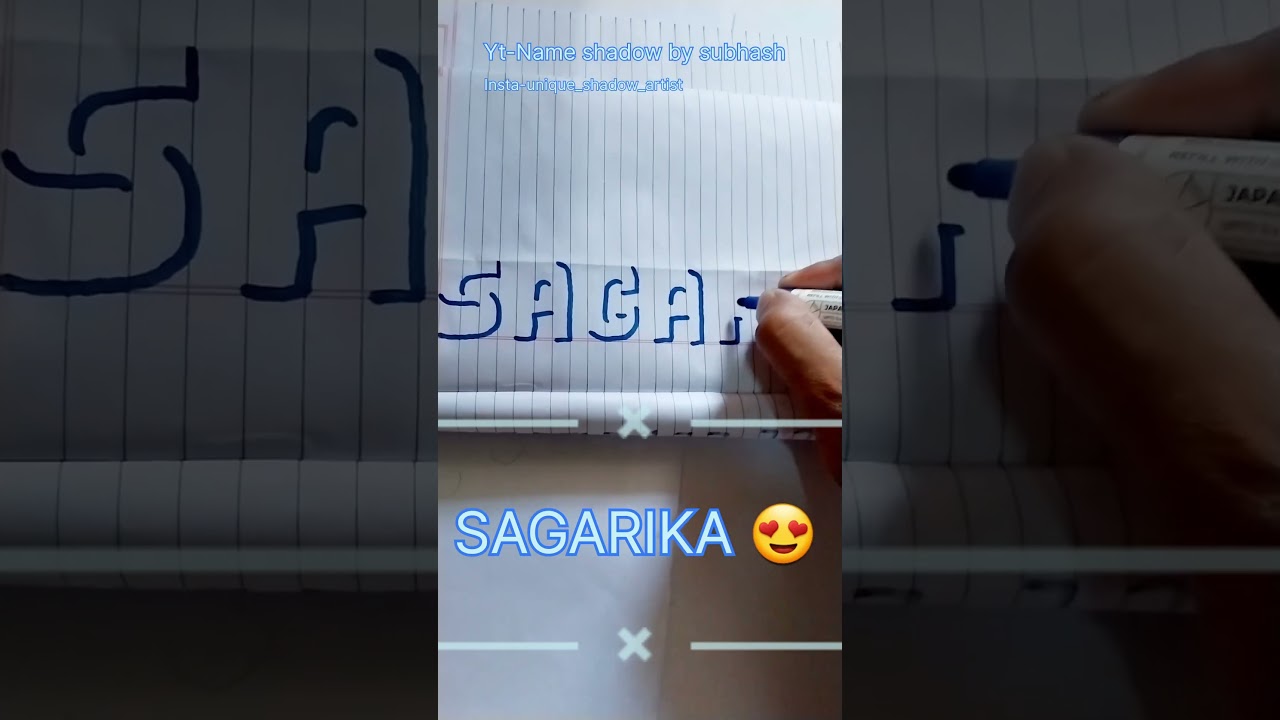 Sagarika name shadow comment your name I will write it in unique handwriting 😍🥰
