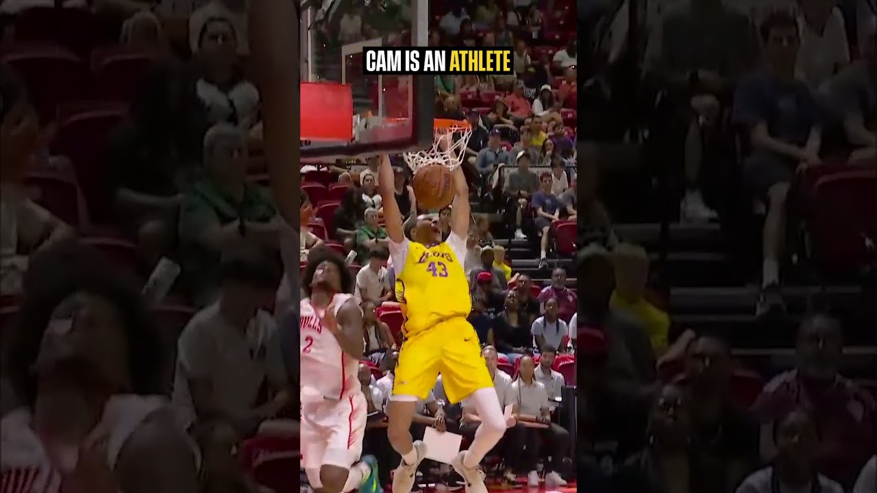 Cam showing off the athleticism 💪 #lakers