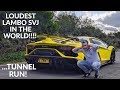 Tunnel Run In THE WORLD'S LOUDEST Aventador SVJ #StraightPiped #Lamborghini #AventadorSVJ