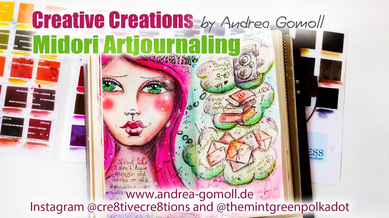 【Midori Travelers Notebook】Artjournal Page