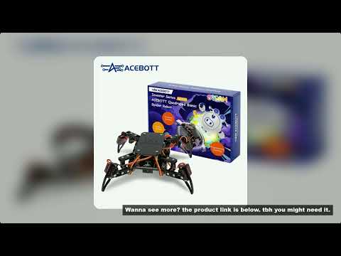 ACEBOTT ESP8266 Bionic Quadruped Spider Robot Kit App Remote Control Walking Crawling STEM Robotics