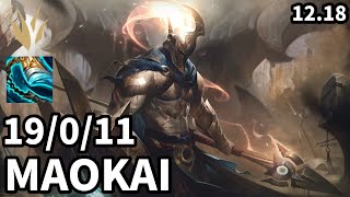 Pantheon Jungle vs Maokai - Ranked Master - Patch KR 12.18