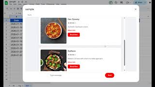 Demonstration Video For A2Ui On Google Sheets