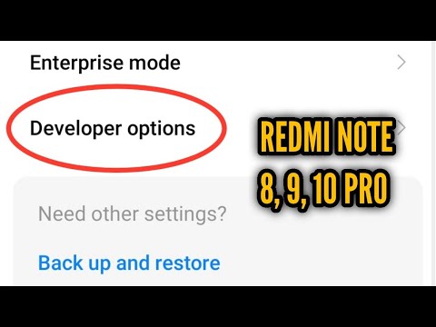 How to enable Developer mode in Redmi Nite 7, 8, 9, 10 Pro 2023