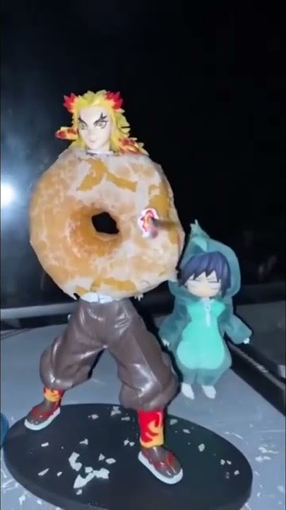 Rengoku became a donut #viral #demonslayer #donuts #rengoku #rengokudeath