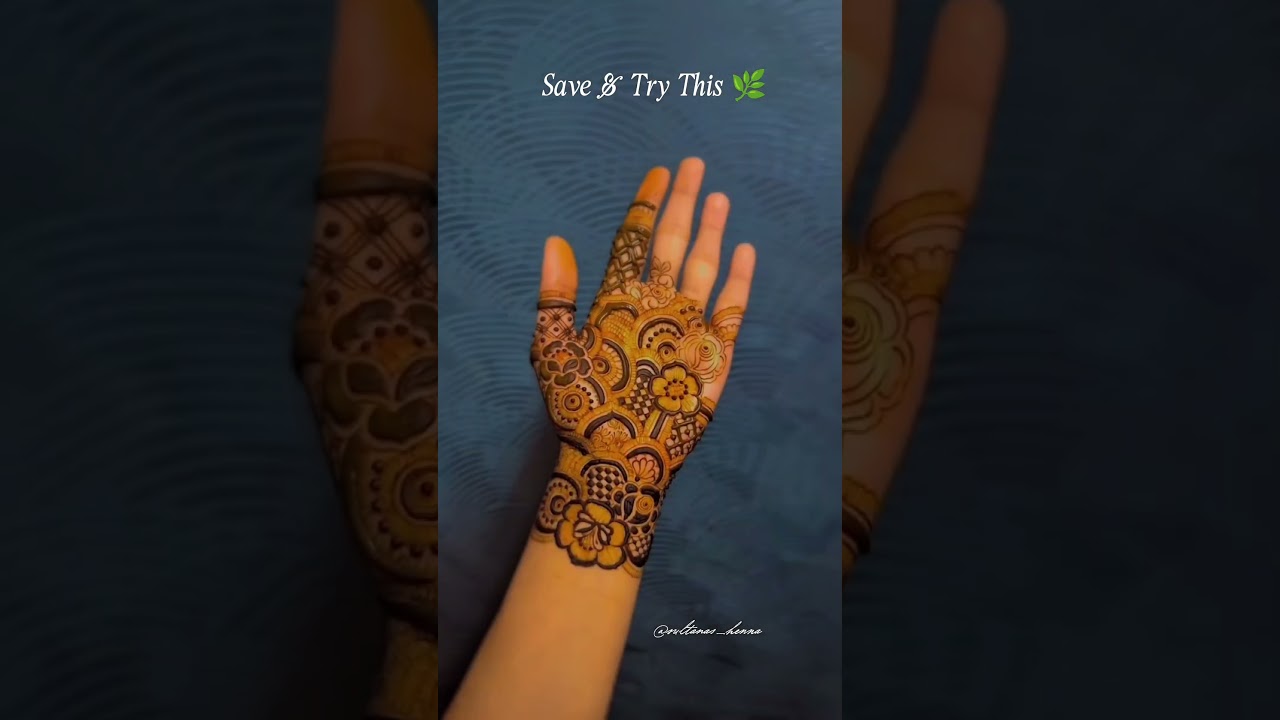 Beautiful henna tutorial 🌿
