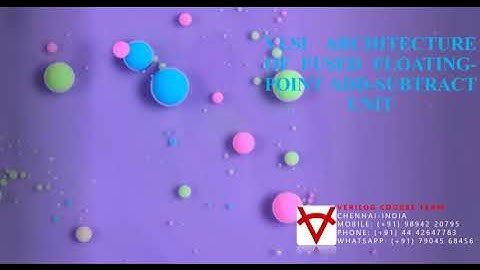 VLSI ARCHITECTURE OF FUSED FLOATING POINT ADD SUBTRACT UNIT