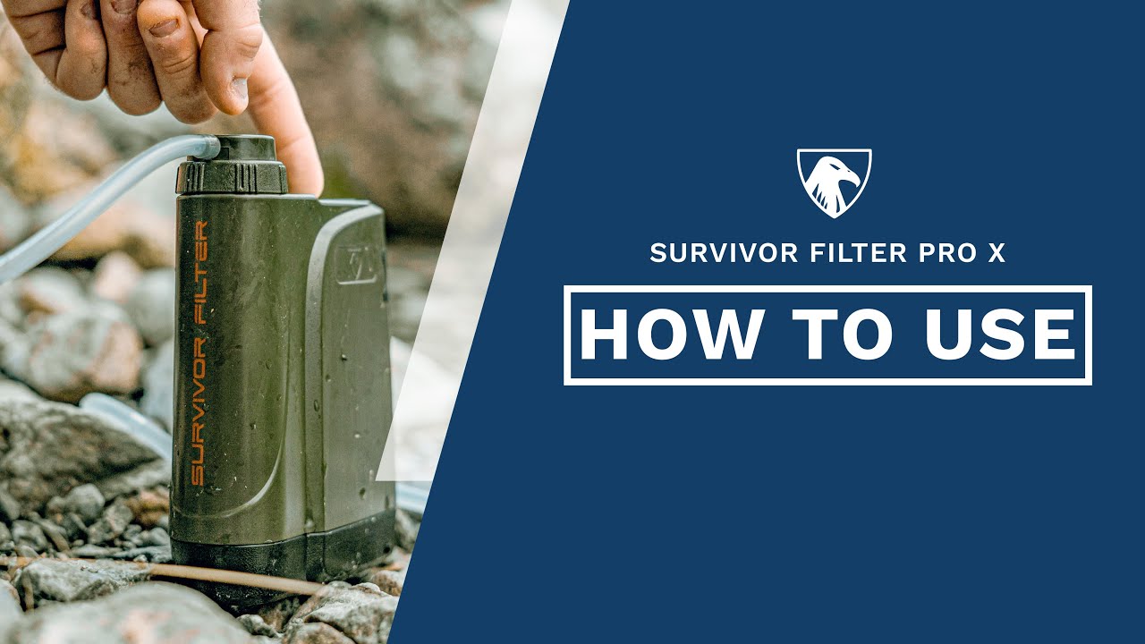 Survivor Filter Electric Pro X Water Filtration System How To Use