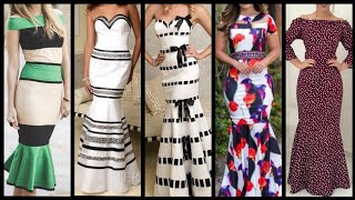 Beautiful sleeveless Mermaid style women bodycon dress design ideas for women 2020