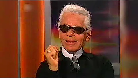 Karl Lagerfeld spricht u. a. ber das Thema Tod (Kerner-Show vom 31.10.2003)