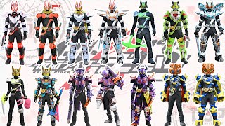 仮面ライダーギーツのこれまでに劇中で変身した全てのフォームを再現！ギーツ、タイクーン、ナーゴ、バッファ、パンクジャック！