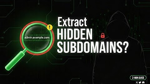 Find Hidden Subdomains Fast in ONLY 2 Minutes!