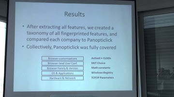 OWASP AppSec EU 2013: Web Fingerprinting: How, Who, and Why?