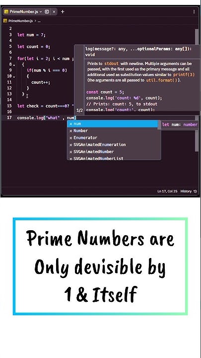 Finding Prime Numbers by using JavaScript | #maahicodes #javascript # ...