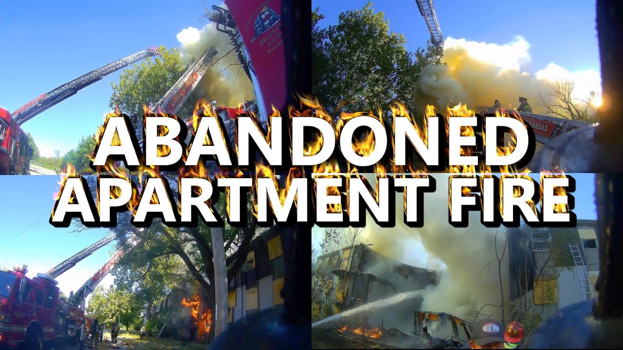 ABANDONED APARTMENTS FIRE Kansas City Kansas Fire Department Helmet