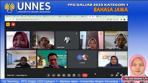 Peer Teaching PPG Daljab 2023 UNNES | Bahasa Jawa | Geguritan | Fitri Dian Setyorini, S.Pd