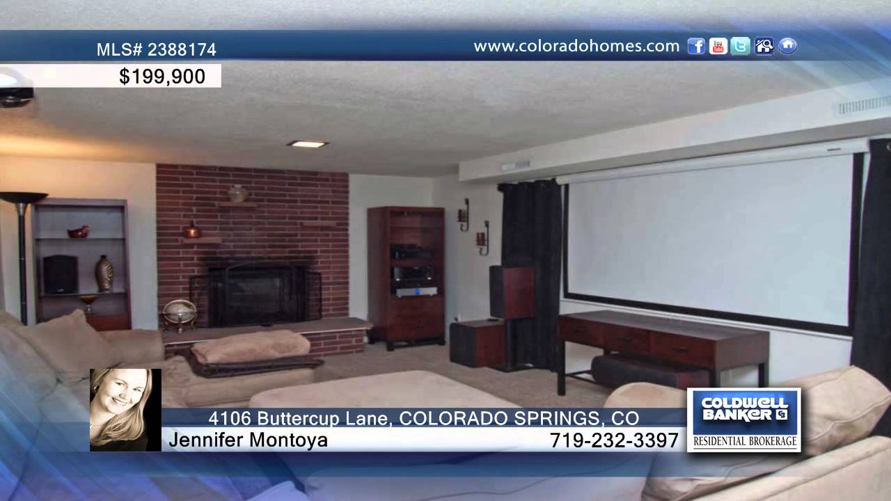 4106 Buttercup Lane COLORADO SPRINGS, CO Homes for Sale YouTube
