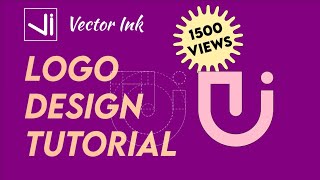Logo design in vector ink app for Android | Step by step guide to make J C logo design screenshot 2