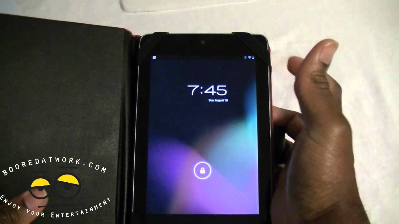 Red-edge Tablet PC Leather Case for Nexus 7 tablet- tmart.com