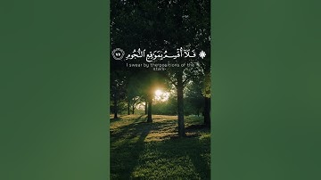فلا أقسم بمواقع النجوم [ سورة الواقعة ] صوت جميل وخاشع