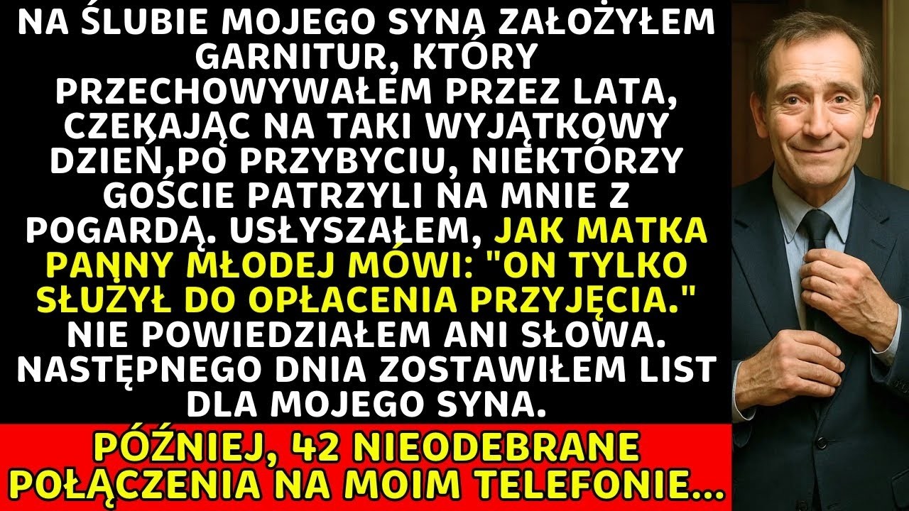 Zostałem zlekceważony na ślubie mojego syna, ale jedna postawa sprawiła, że dzwonił do mnie 42 razy