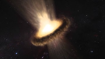 Outflow from active galaxy NGC 3783 (artist