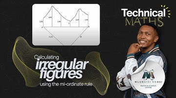 De oppervlakte van een onregelmatige figuur berekenen met behulp van de Mid-Ordinate-regel | Wisk...